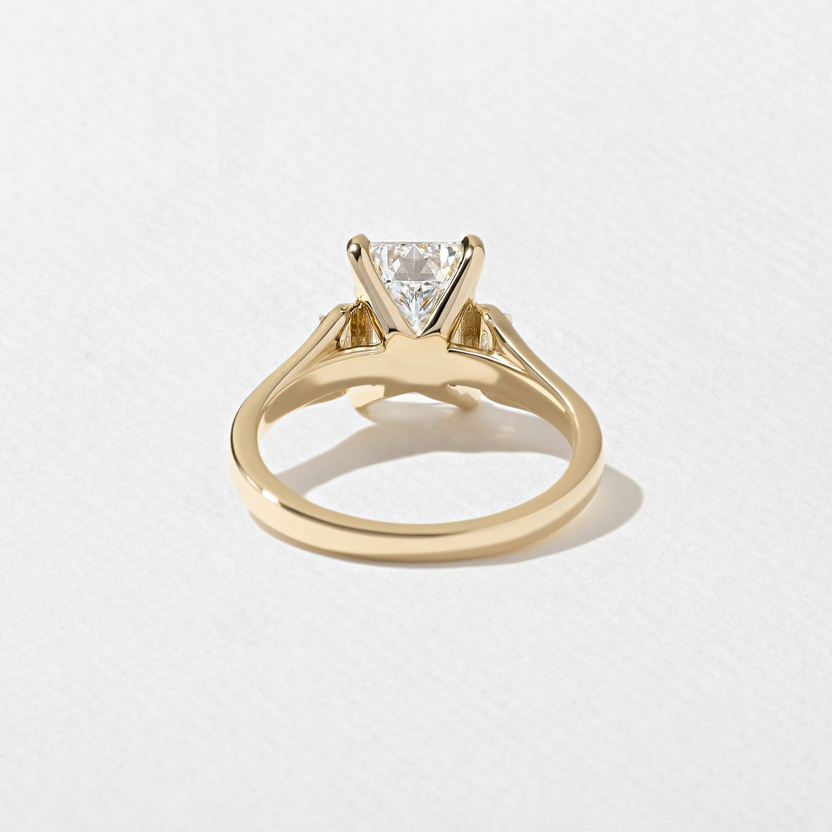 Emerald Pave Engagement Ring – 1 CT Lab Grown Diamond