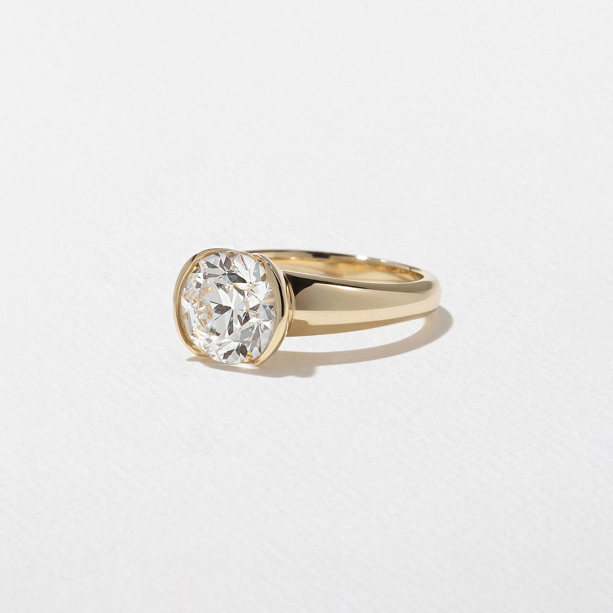 Emerald Pave Engagement Ring – 1 CT Lab Grown Diamond