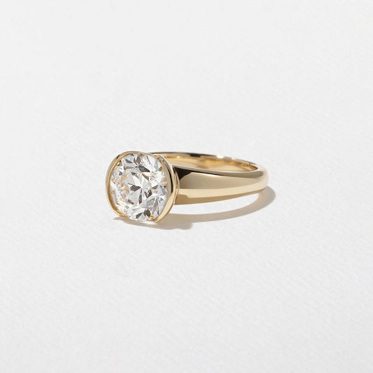 Emerald Pave Engagement Ring – 1 CT Lab Grown Diamond