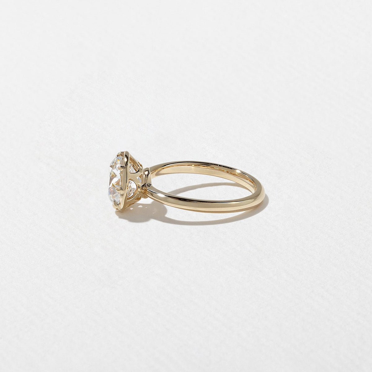 Emerald Pave Engagement Ring – 1 CT Lab Grown Diamond