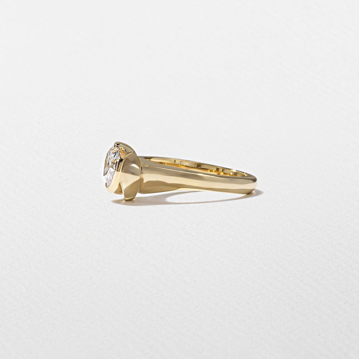 Emerald Pave Engagement Ring – 1 CT Lab Grown Diamond