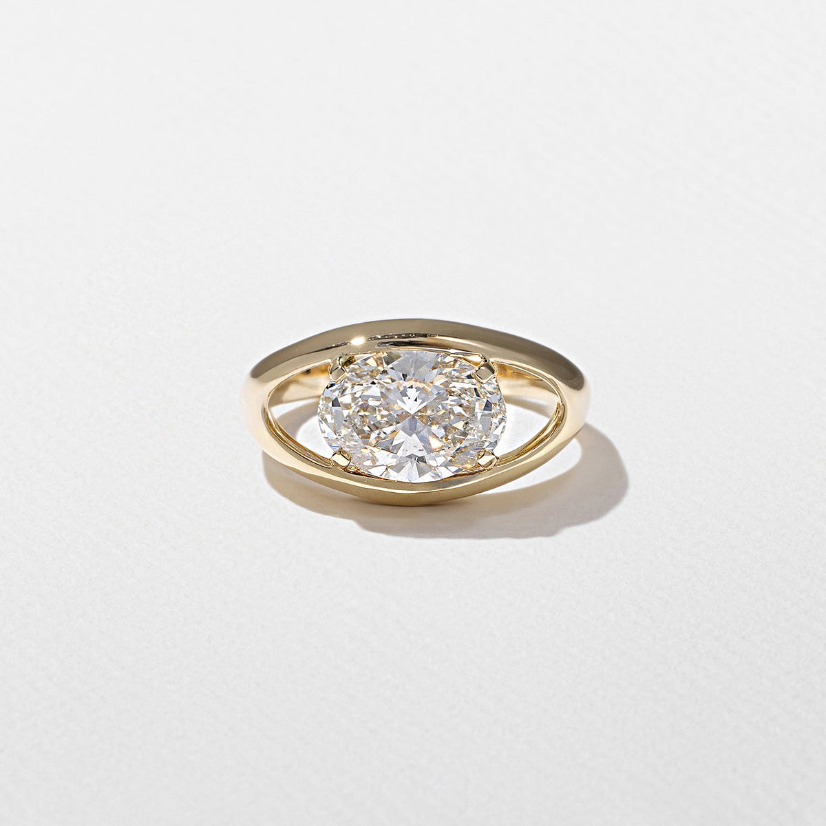Emerald Pave Engagement Ring – 1 CT Lab Grown Diamond
