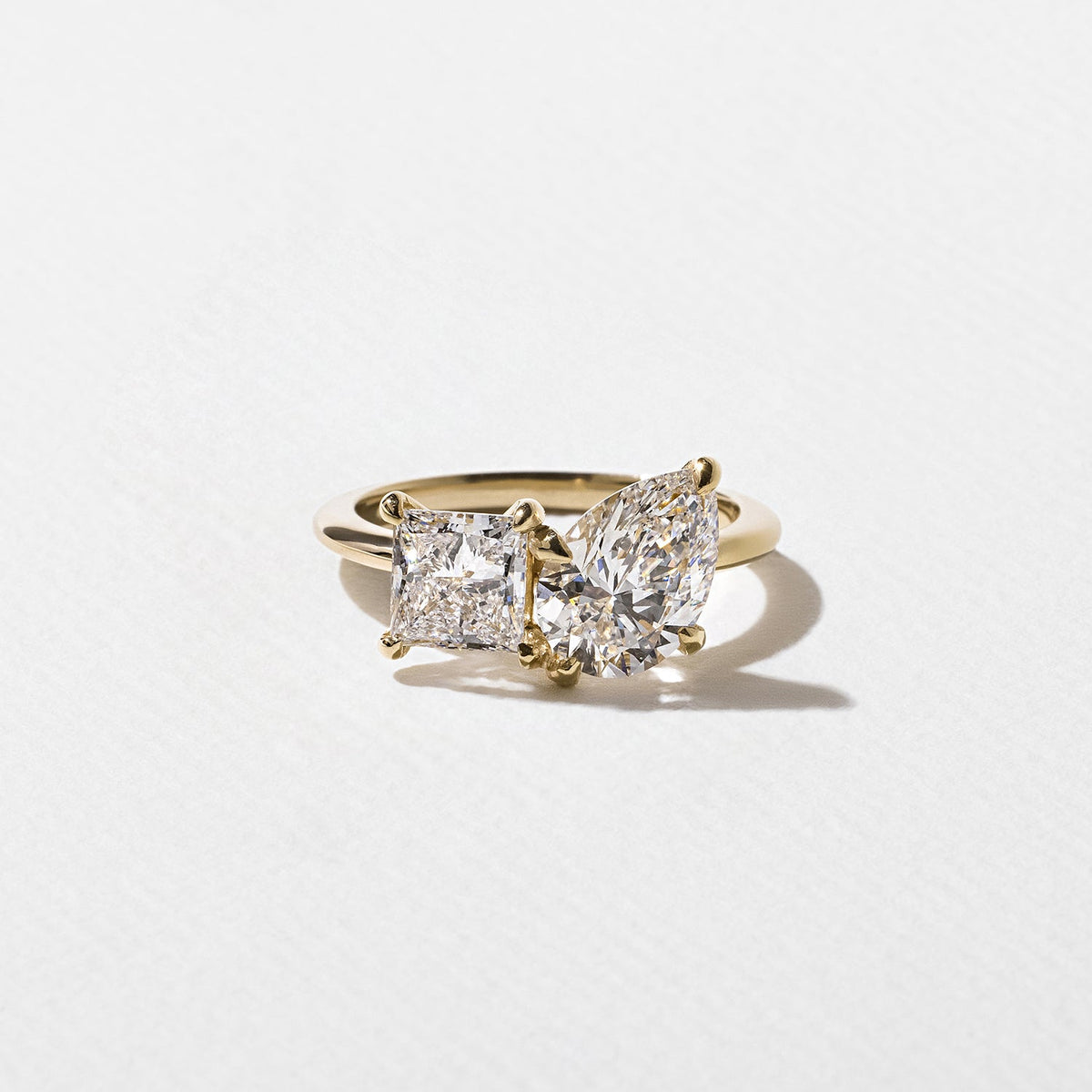 Emerald Pave Engagement Ring – 1 CT Lab Grown Diamond
