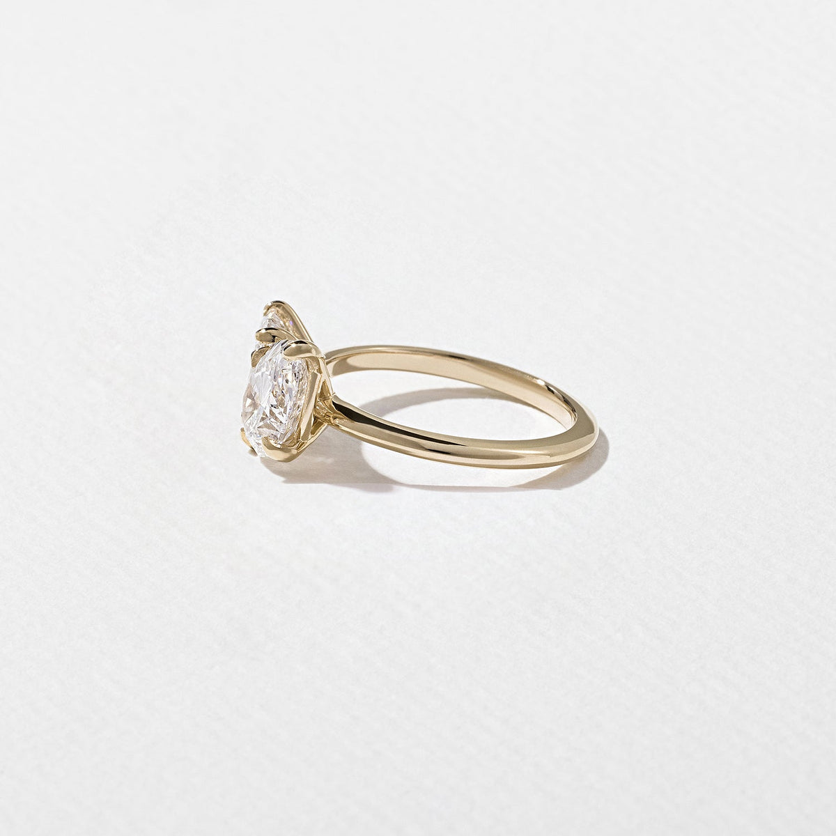Emerald Pave Engagement Ring – 1 CT Lab Grown Diamond