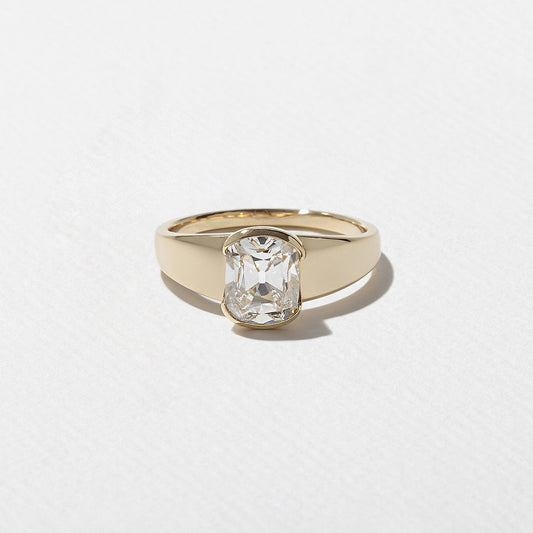 Emerald Pave Engagement Ring – 1 CT Lab Grown Diamond