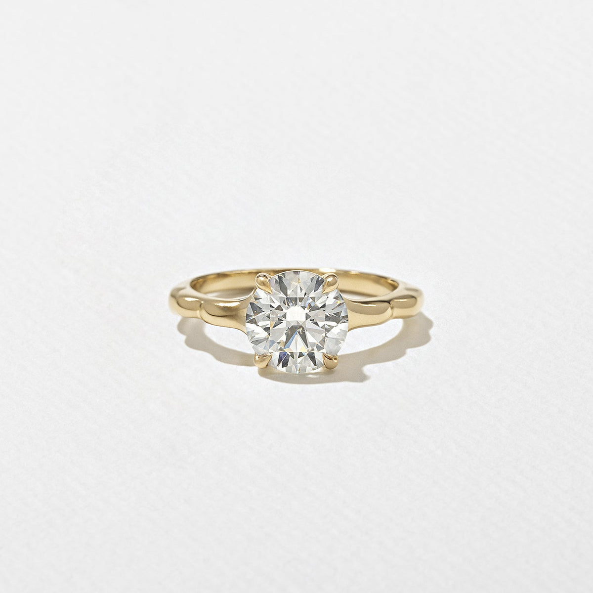 Emerald Pave Engagement Ring – 1 CT Lab Grown Diamond