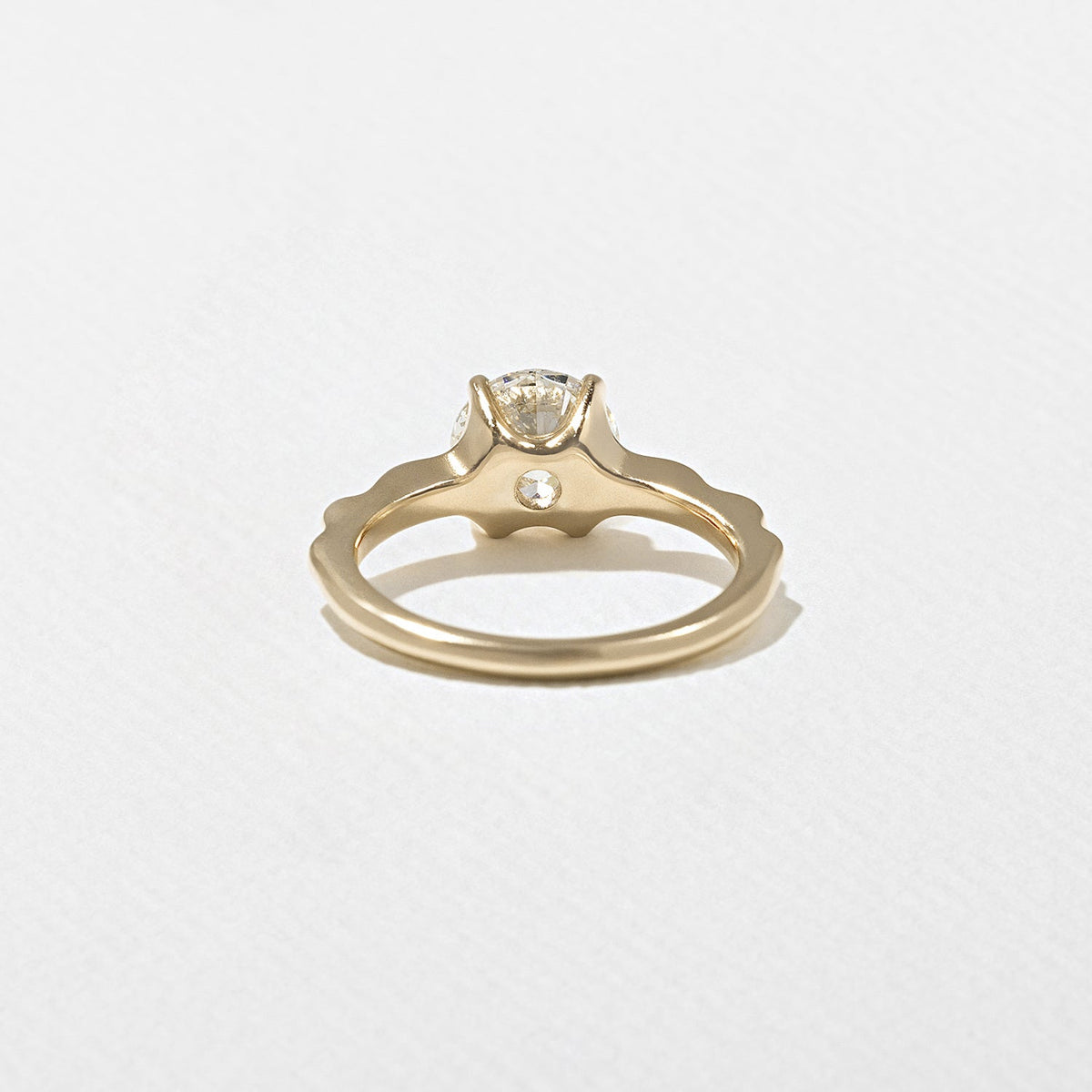 Emerald Pave Engagement Ring – 1 CT Lab Grown Diamond
