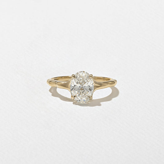 Emerald Pave Engagement Ring – 1 CT Lab Grown Diamond