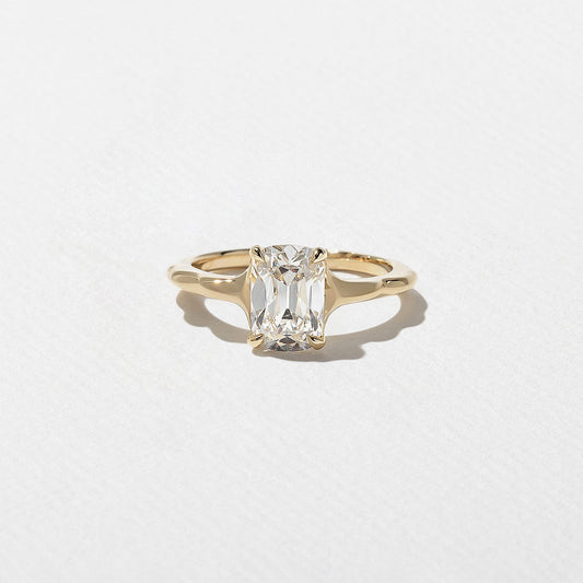 Emerald Pave Engagement Ring – 1 CT Lab Grown Diamond