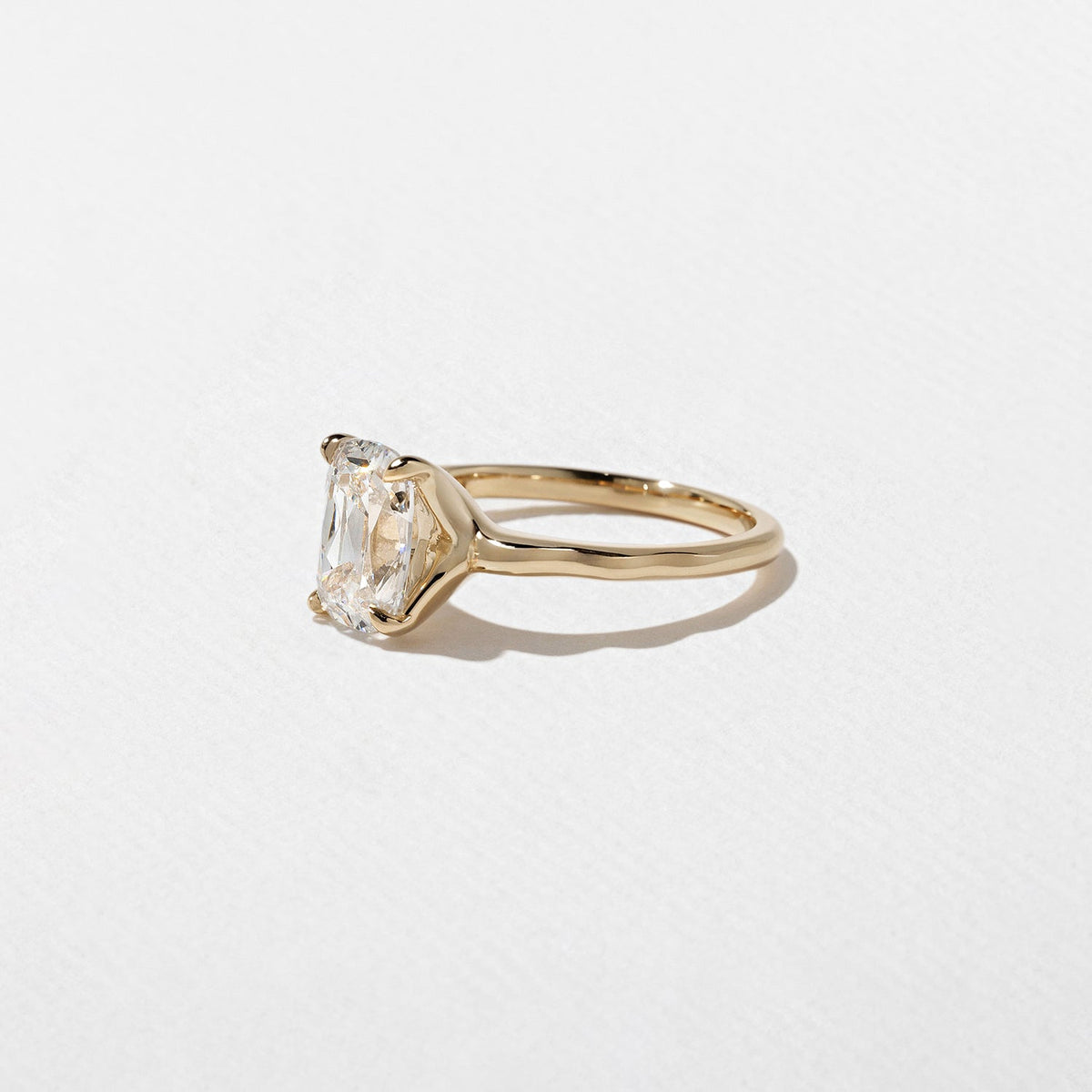 Emerald Pave Engagement Ring – 1 CT Lab Grown Diamond