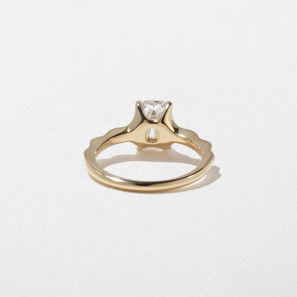 Emerald Pave Engagement Ring – 1 CT Lab Grown Diamond