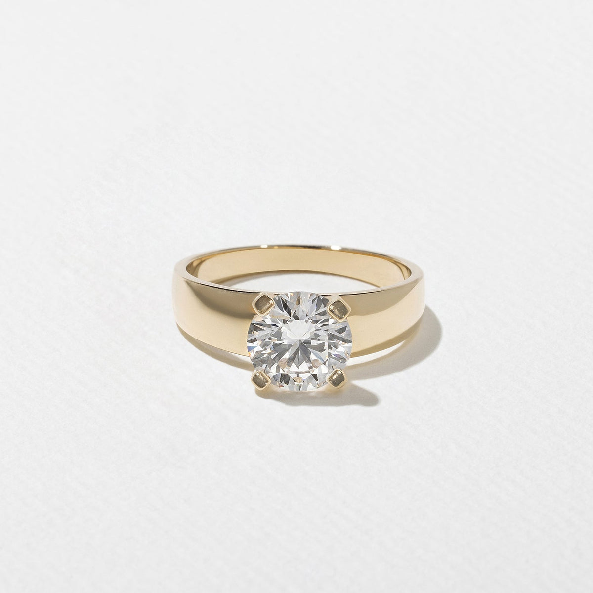 Emerald Pave Engagement Ring – 1 CT Lab Grown Diamond