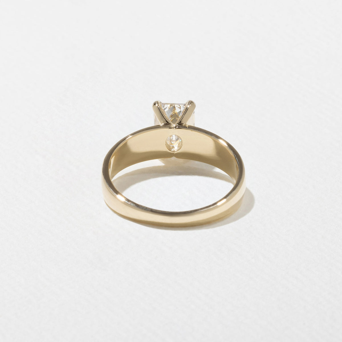 Emerald Pave Engagement Ring – 1 CT Lab Grown Diamond