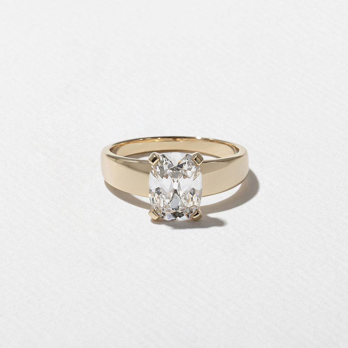 Emerald Pave Engagement Ring – 1 CT Lab Grown Diamond