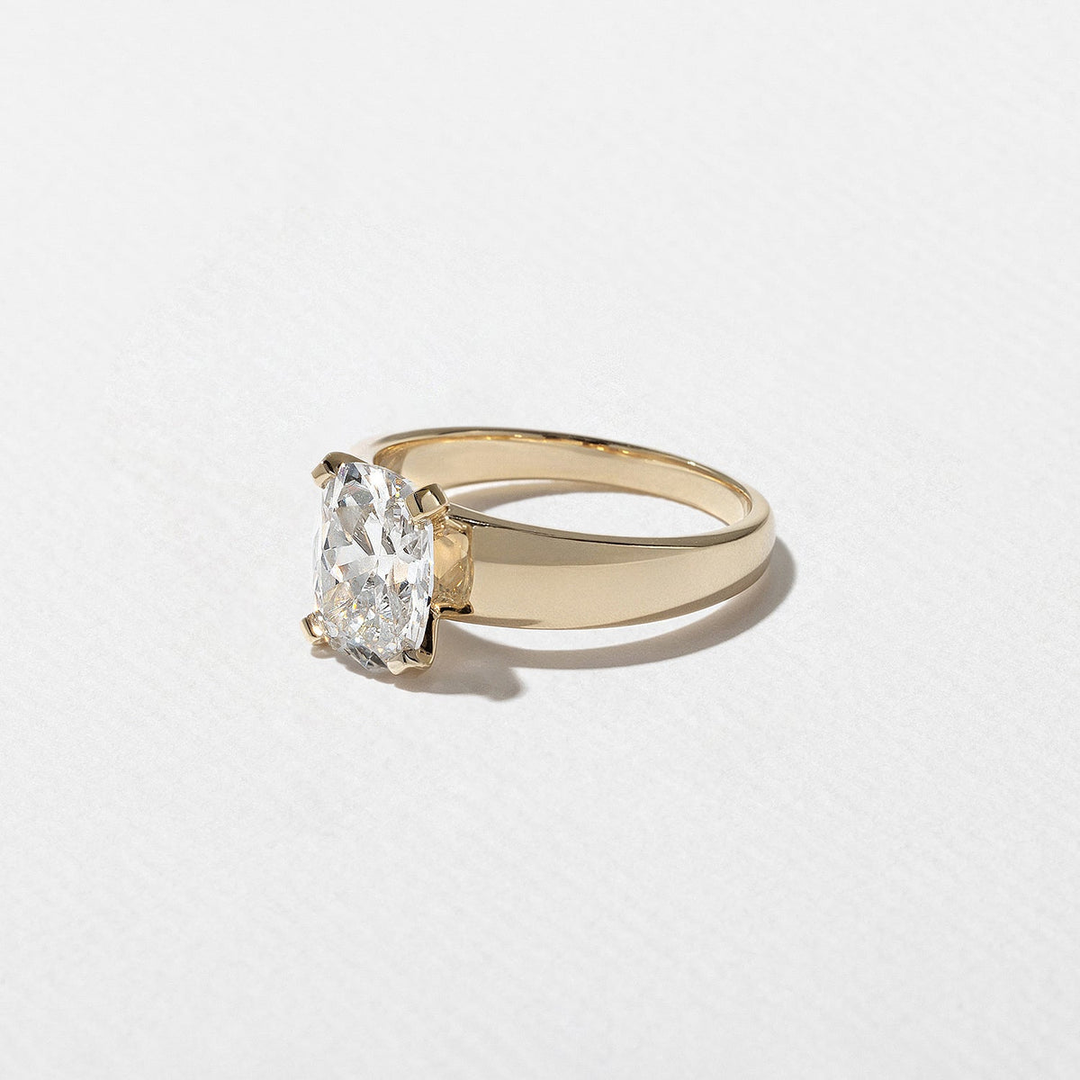 Emerald Pave Engagement Ring – 1 CT Lab Grown Diamond