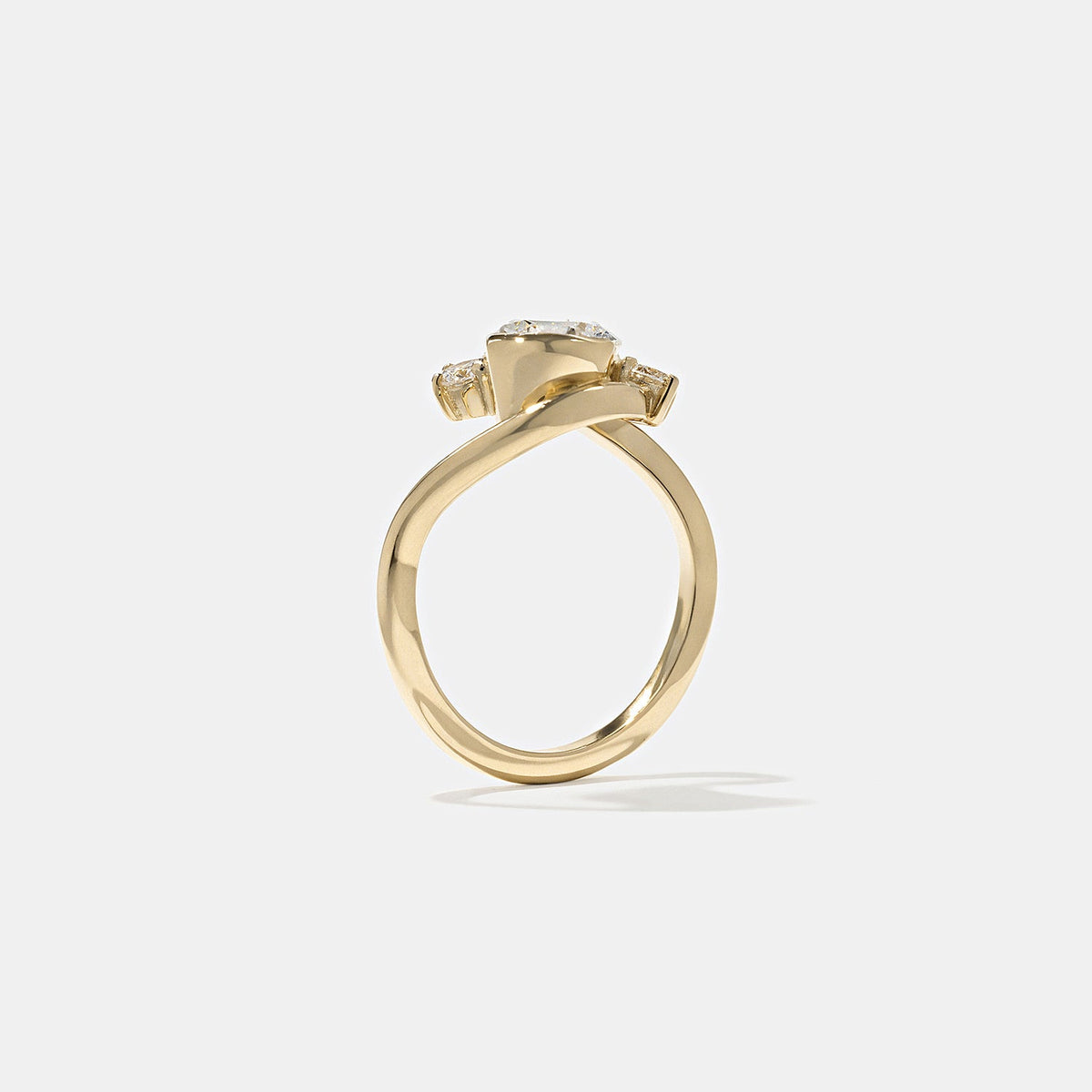 Emerald Pave Engagement Ring – 1 CT Lab Grown Diamond