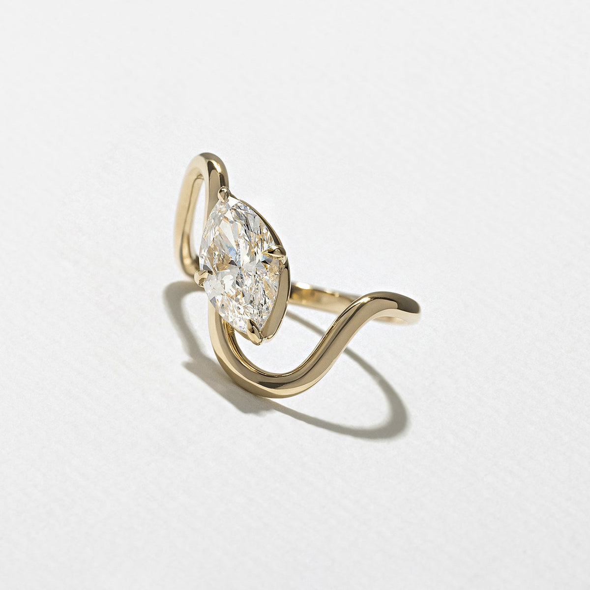 Emerald Pave Engagement Ring – 1 CT Lab Grown Diamond