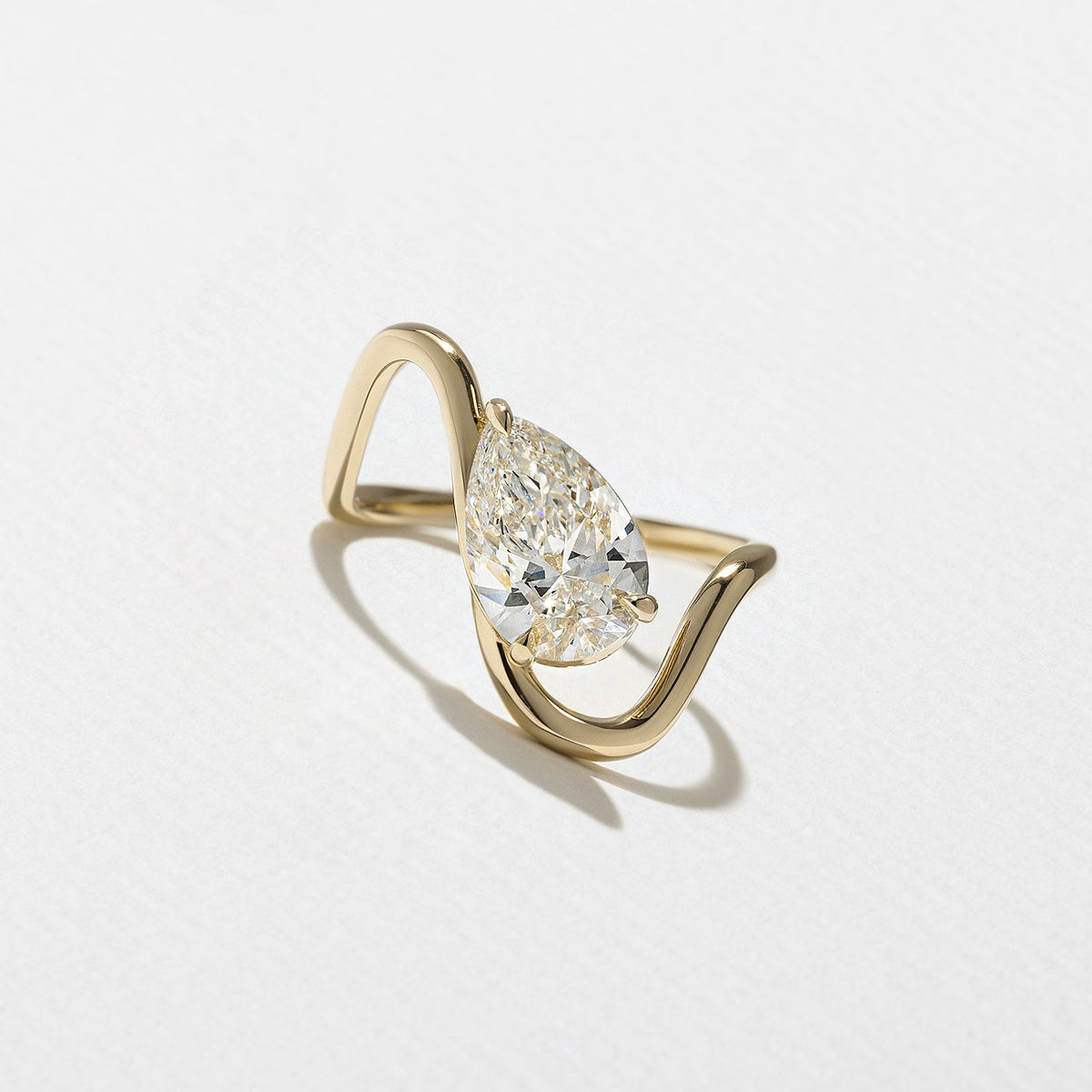 Emerald Pave Engagement Ring – 1 CT Lab Grown Diamond