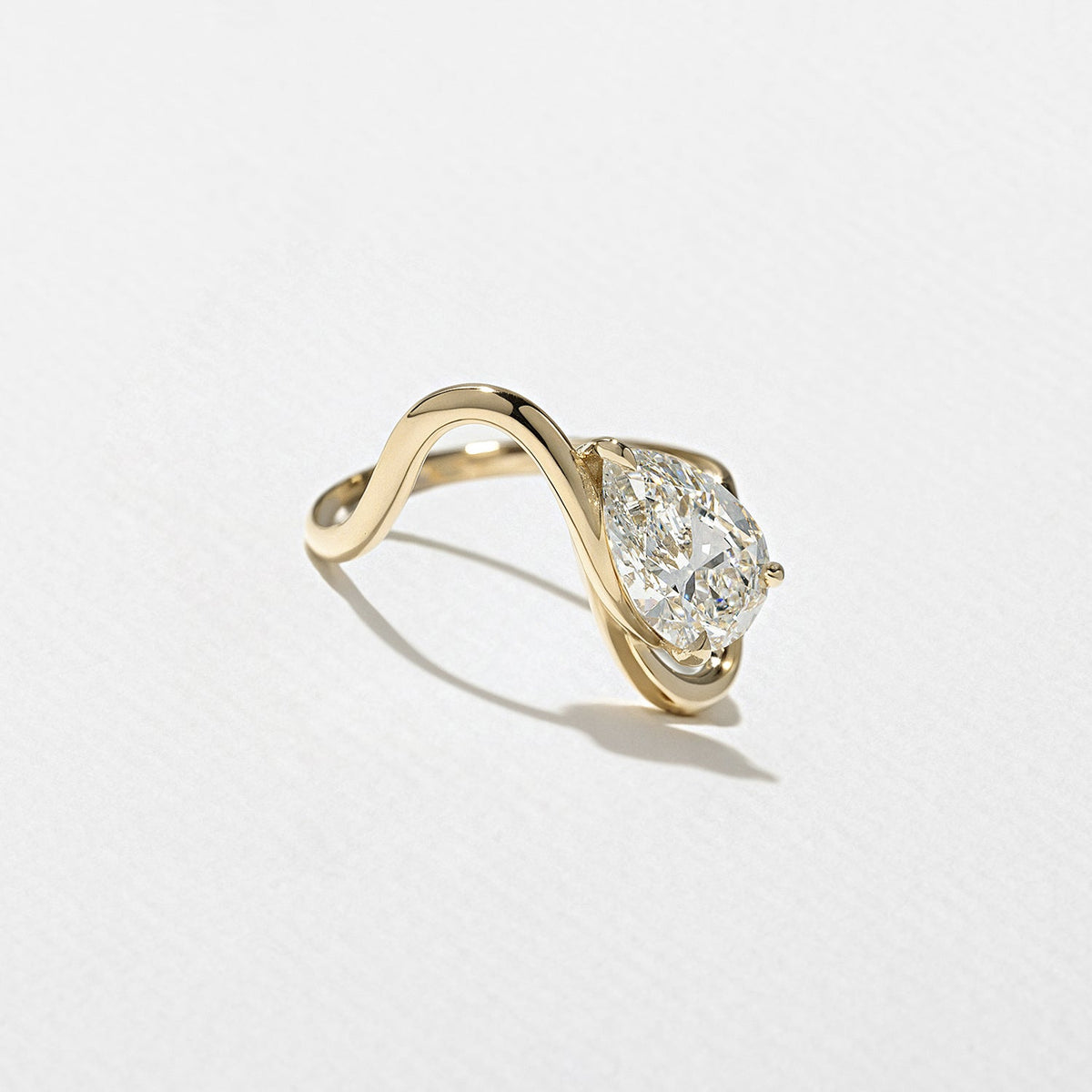 Emerald Pave Engagement Ring – 1 CT Lab Grown Diamond