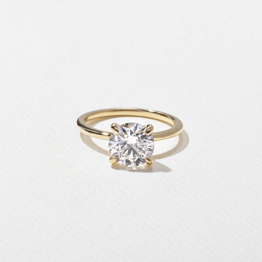 Emerald Pave Engagement Ring – 1 CT Lab Grown Diamond