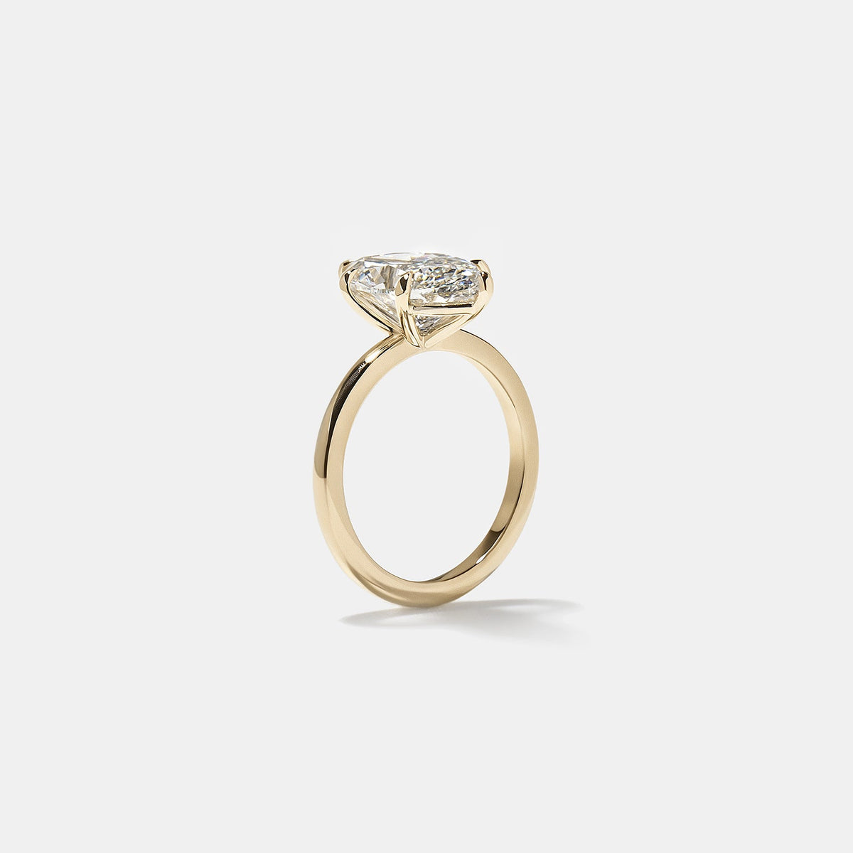 Emerald Pave Engagement Ring – 1 CT Lab Grown Diamond