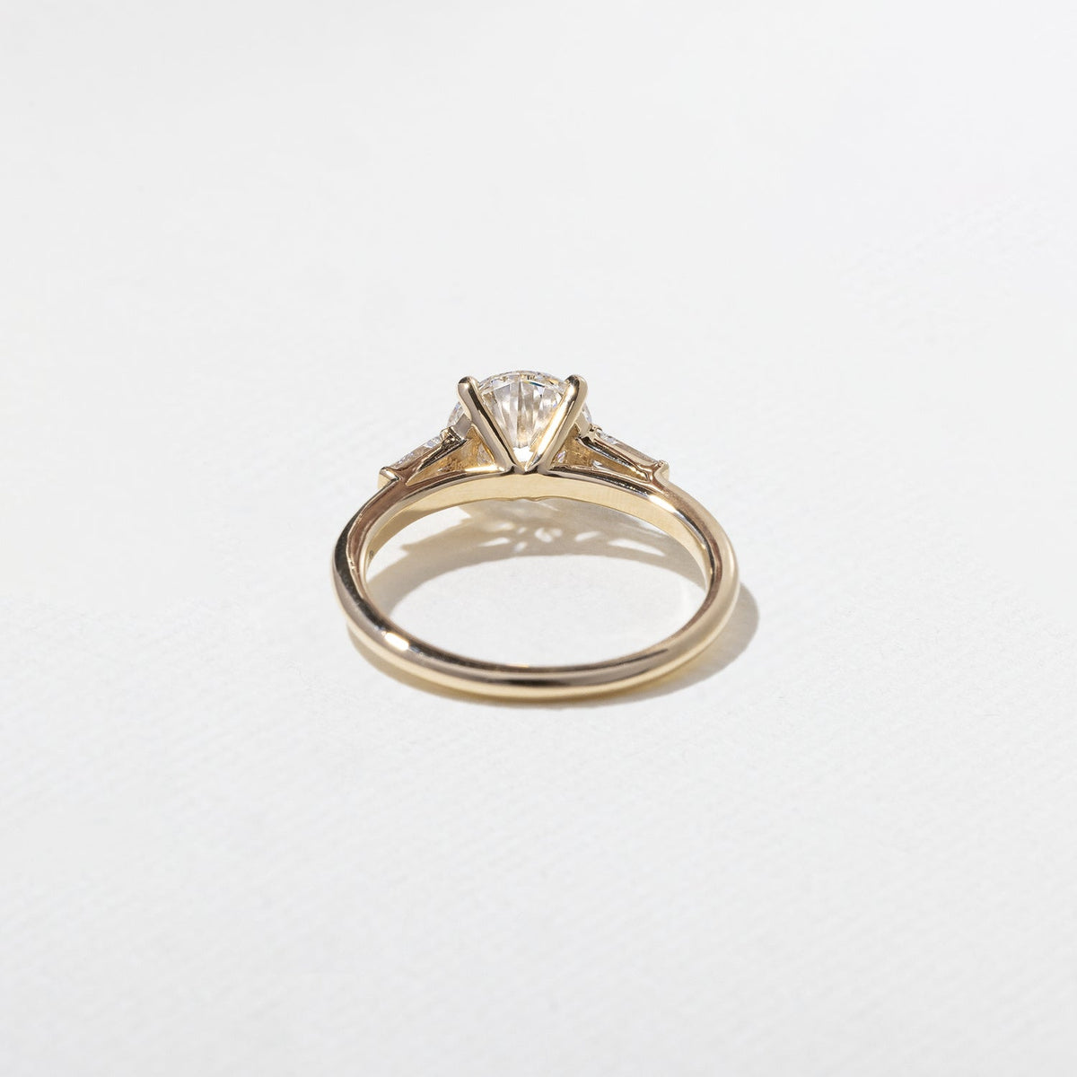 Emerald Pave Engagement Ring – 1 CT Lab Grown Diamond
