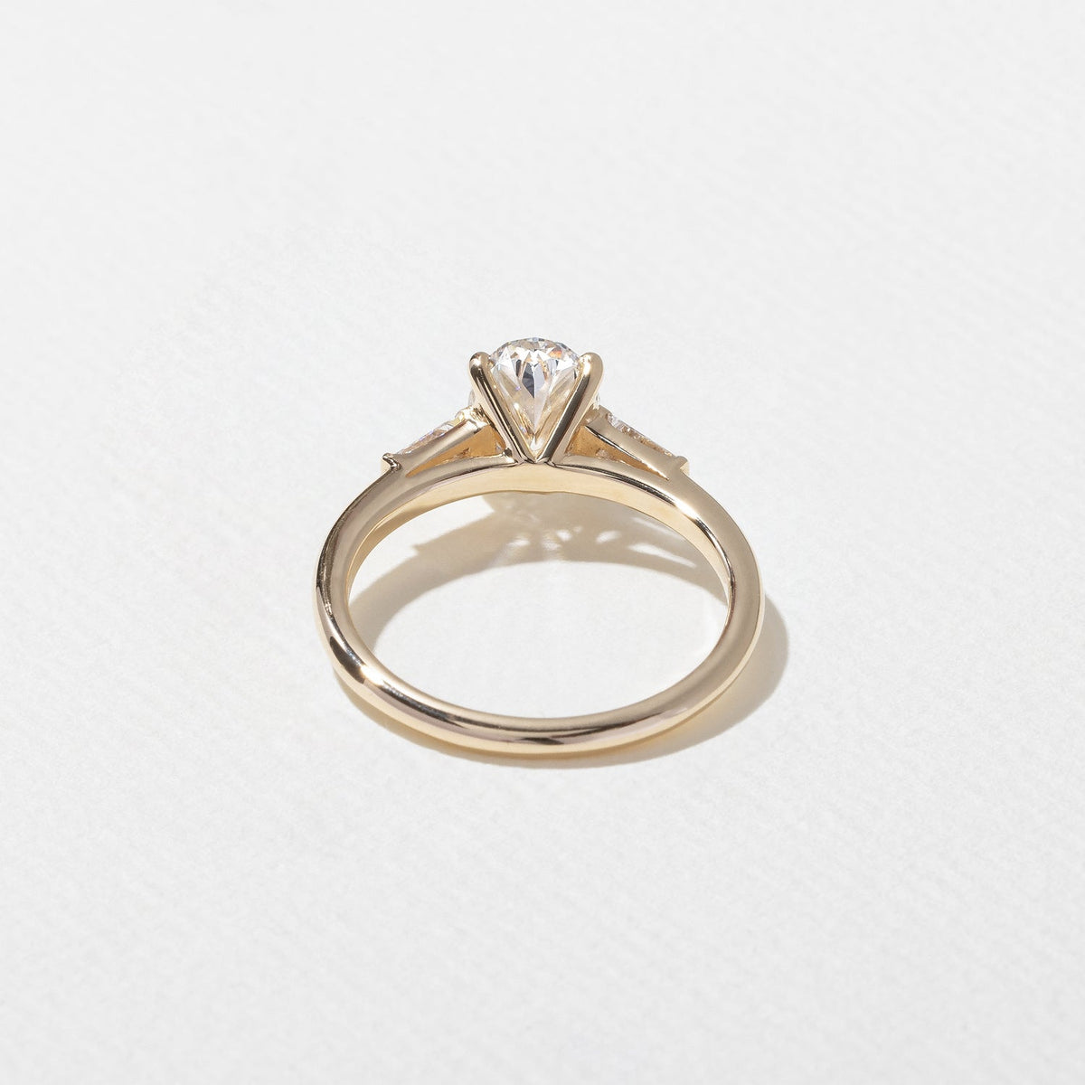 Emerald Pave Engagement Ring – 1 CT Lab Grown Diamond