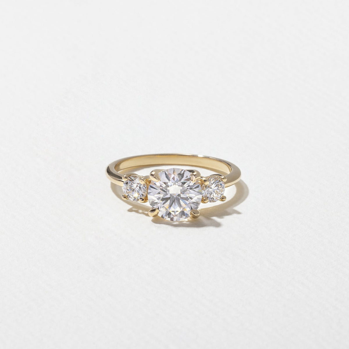 Emerald Pave Engagement Ring – 1 CT Lab Grown Diamond