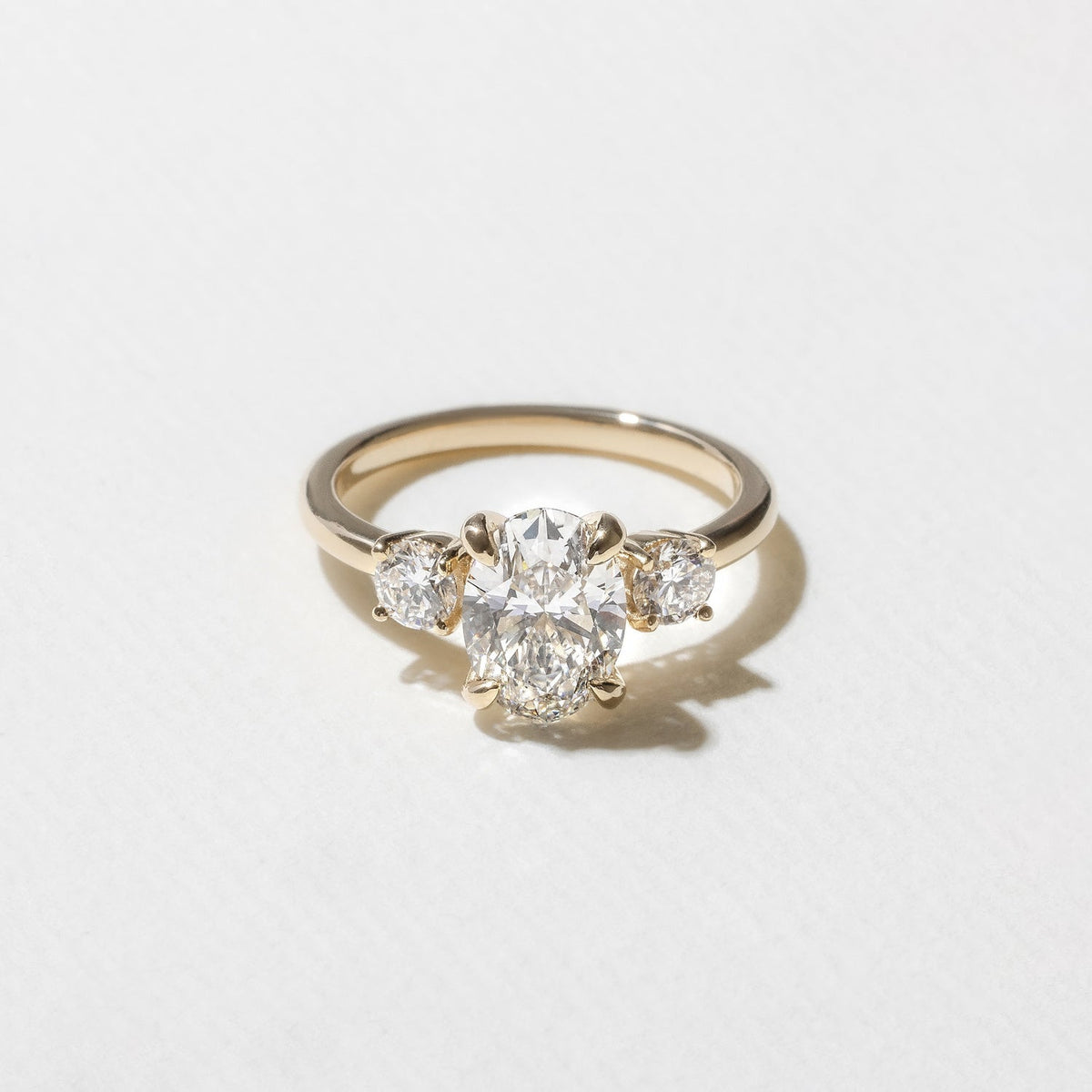 Emerald Pave Engagement Ring – 1 CT Lab Grown Diamond
