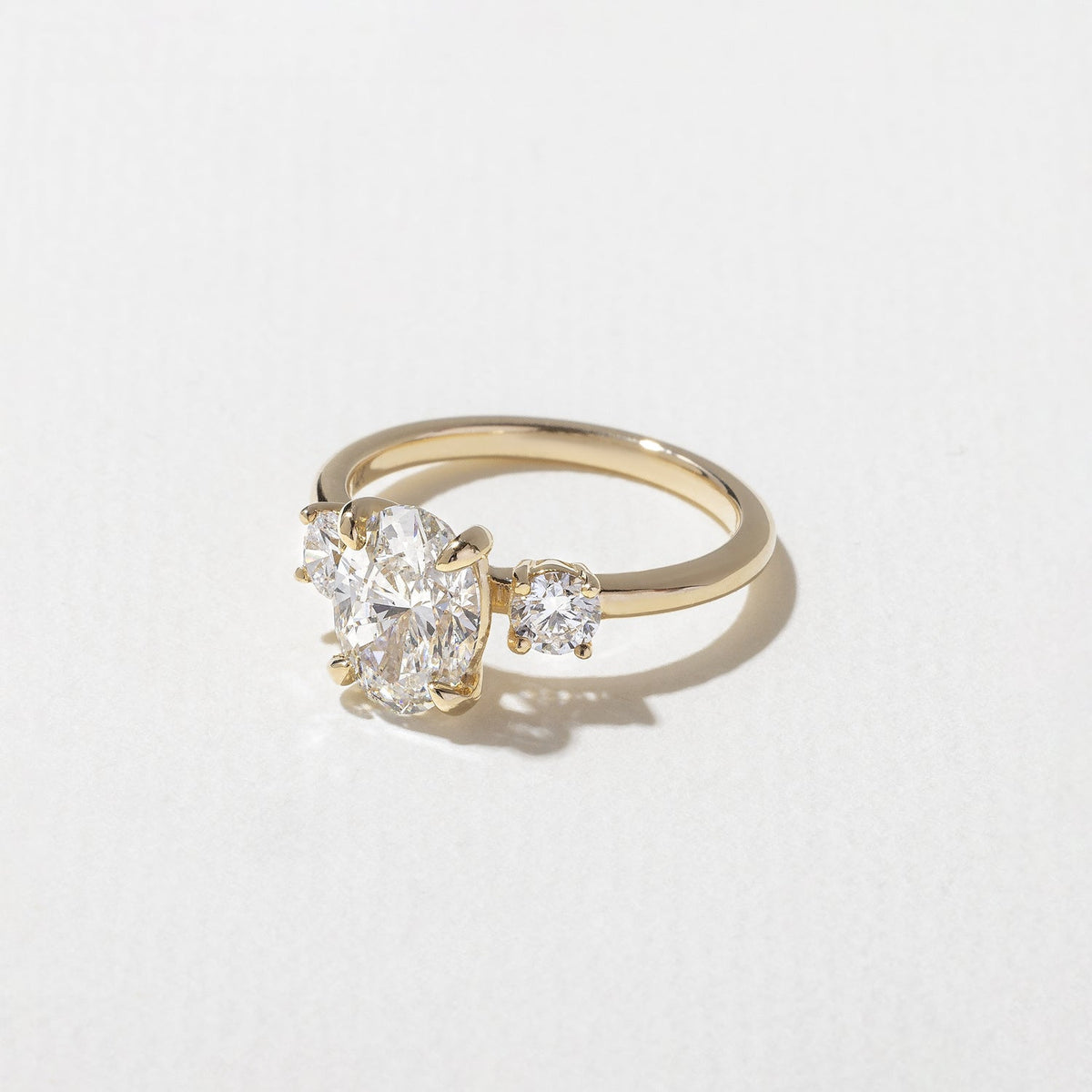 Emerald Pave Engagement Ring – 1 CT Lab Grown Diamond