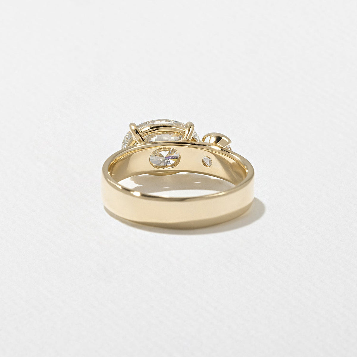 Emerald Pave Engagement Ring – 1 CT Lab Grown Diamond