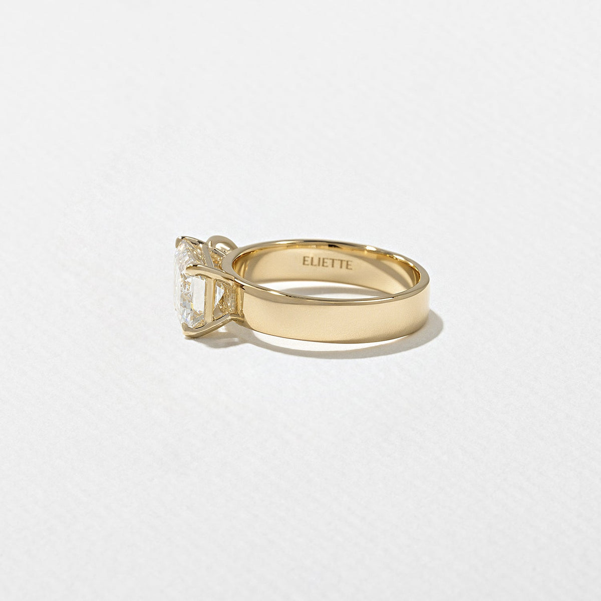Emerald Pave Engagement Ring – 1 CT Lab Grown Diamond