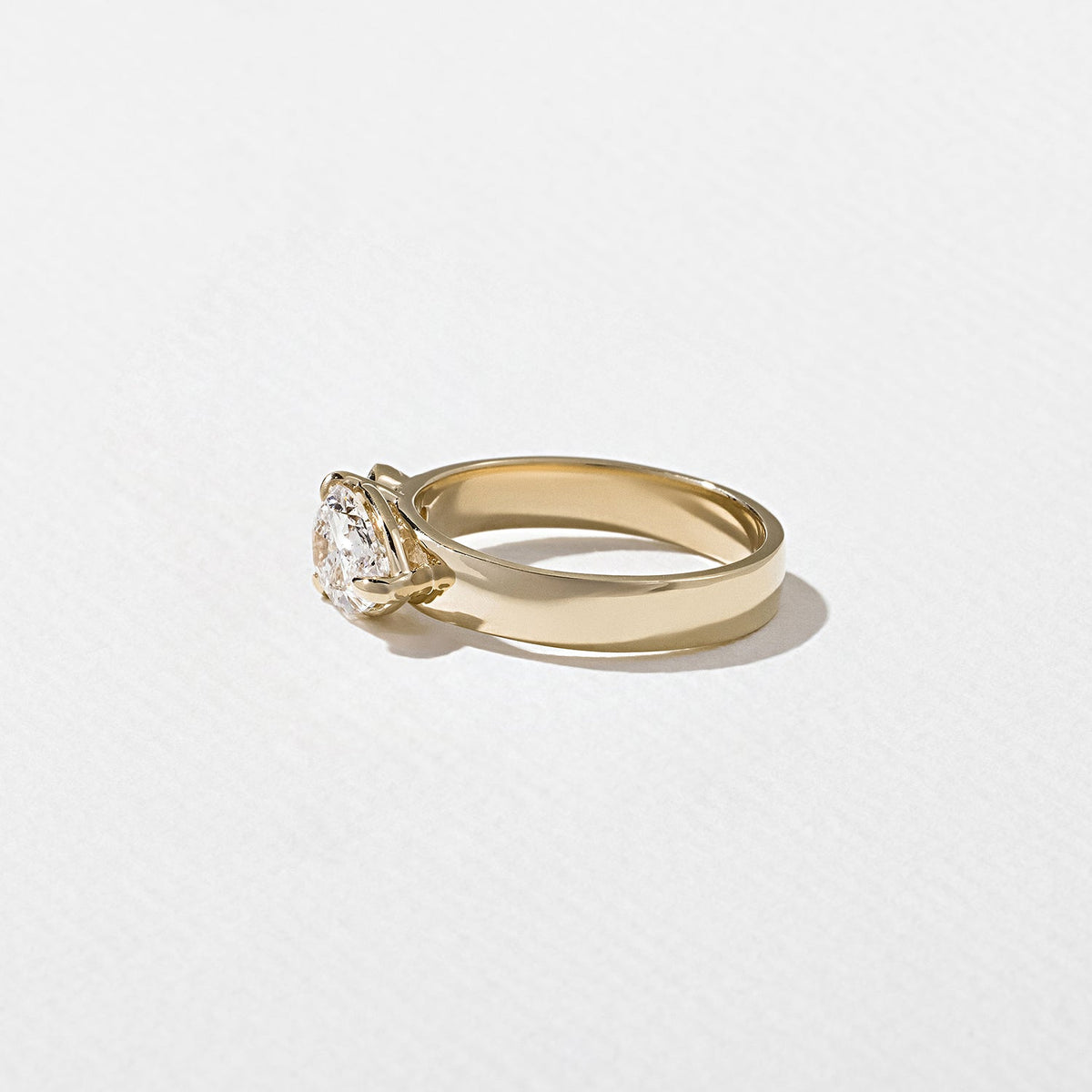 Emerald Pave Engagement Ring – 1 CT Lab Grown Diamond