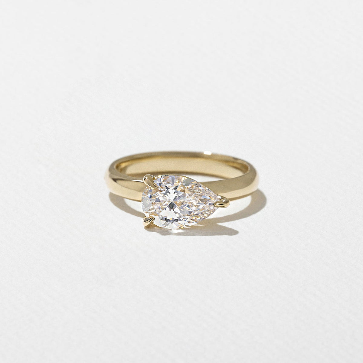 Emerald Pave Engagement Ring – 1 CT Lab Grown Diamond