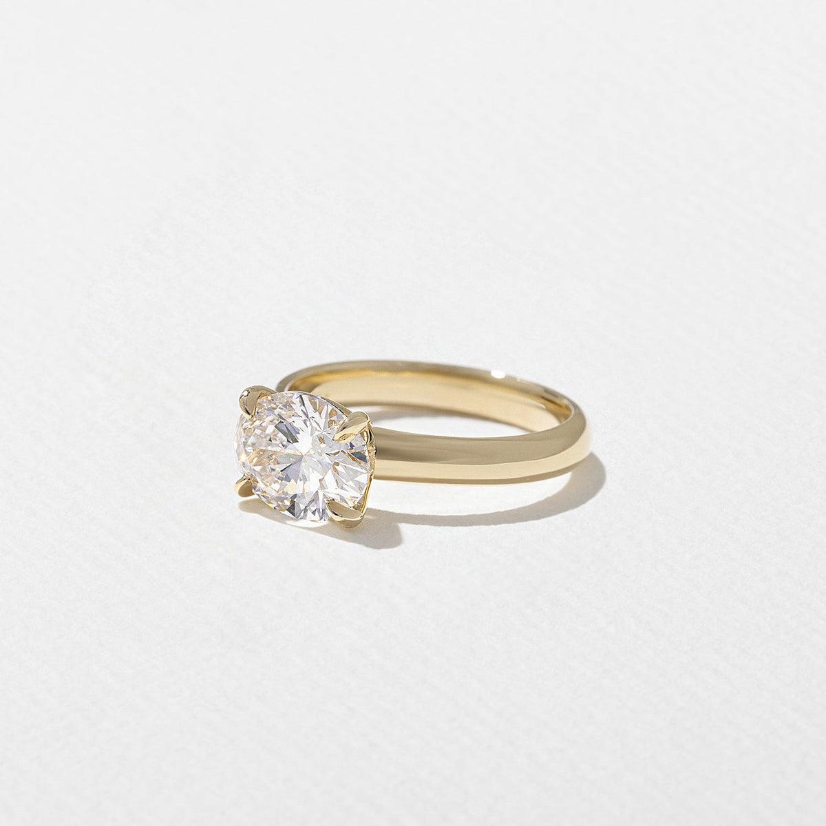 Emerald Pave Engagement Ring – 1 CT Lab Grown Diamond