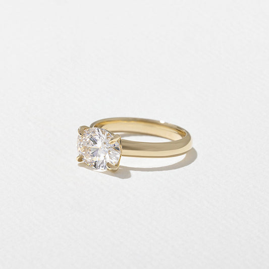 Emerald Pave Engagement Ring – 1 CT Lab Grown Diamond