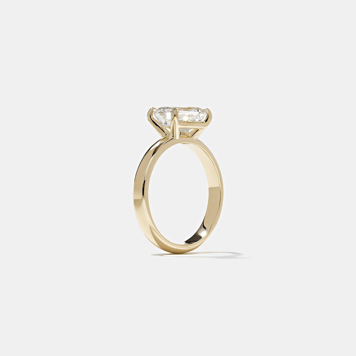 Emerald Pave Engagement Ring – 1 CT Lab Grown Diamond