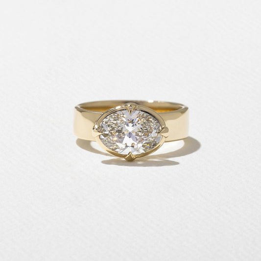 Emerald Pave Engagement Ring – 1 CT Lab Grown Diamond