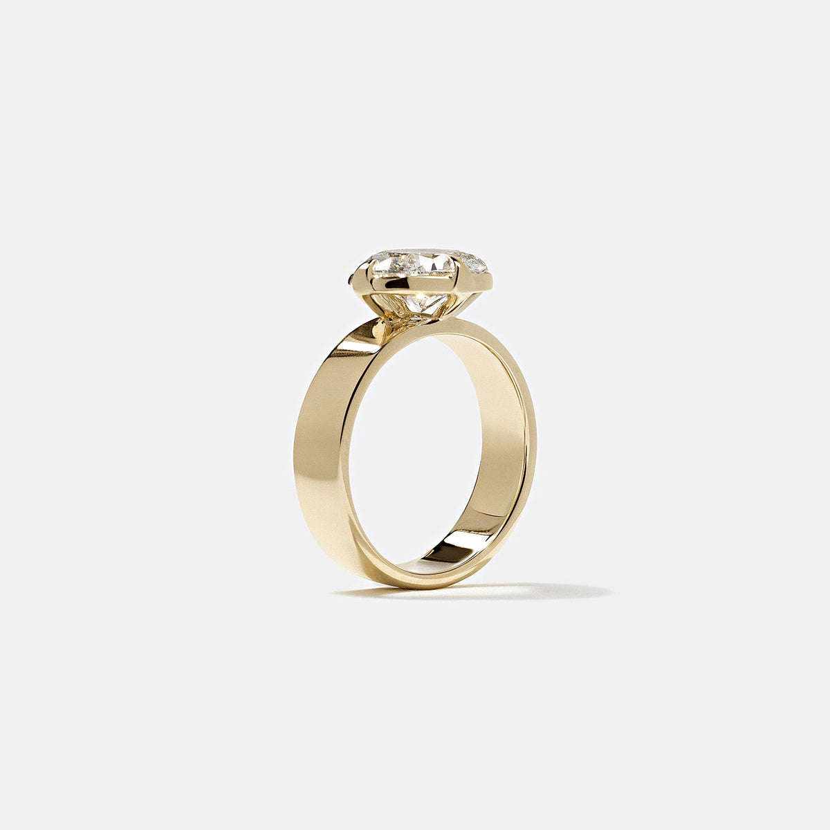 Emerald Pave Engagement Ring – 1 CT Lab Grown Diamond