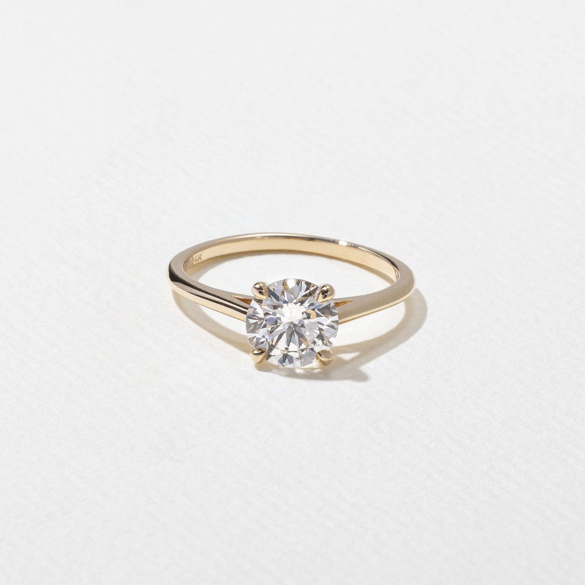 Emerald Pave Engagement Ring – 1 CT Lab Grown Diamond