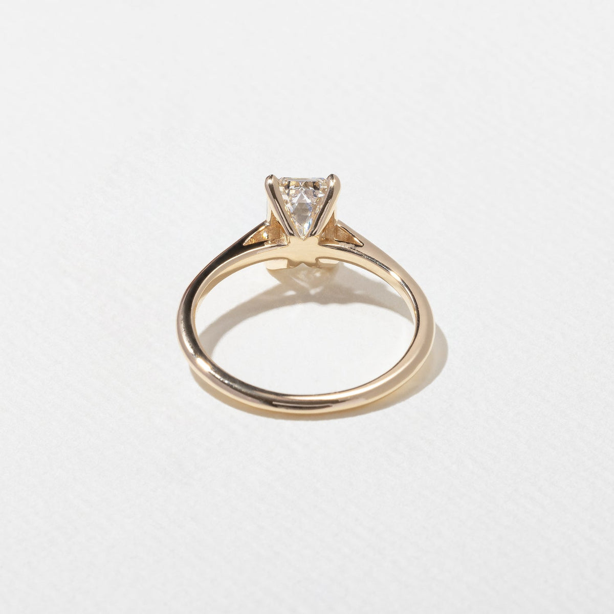 Emerald Pave Engagement Ring – 1 CT Lab Grown Diamond