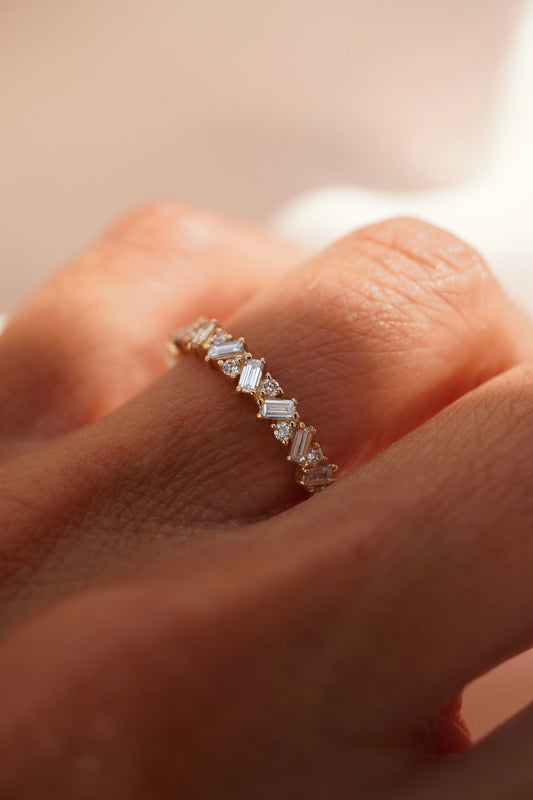 0.37 CT Round Full Eternity Lab Grown Diamond Wedding Band