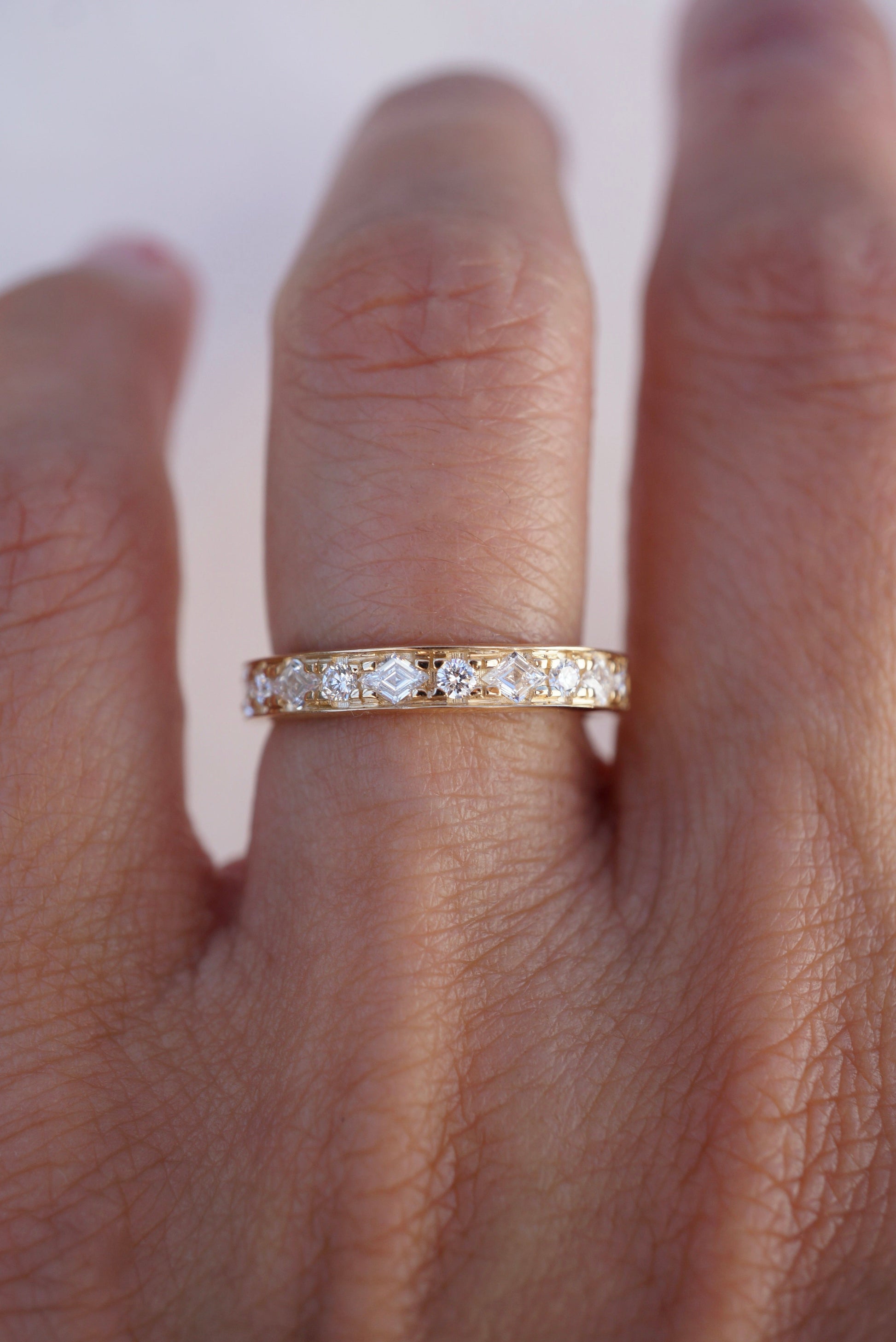 0.37 CT Round Full Eternity Lab Grown Diamond Wedding Band