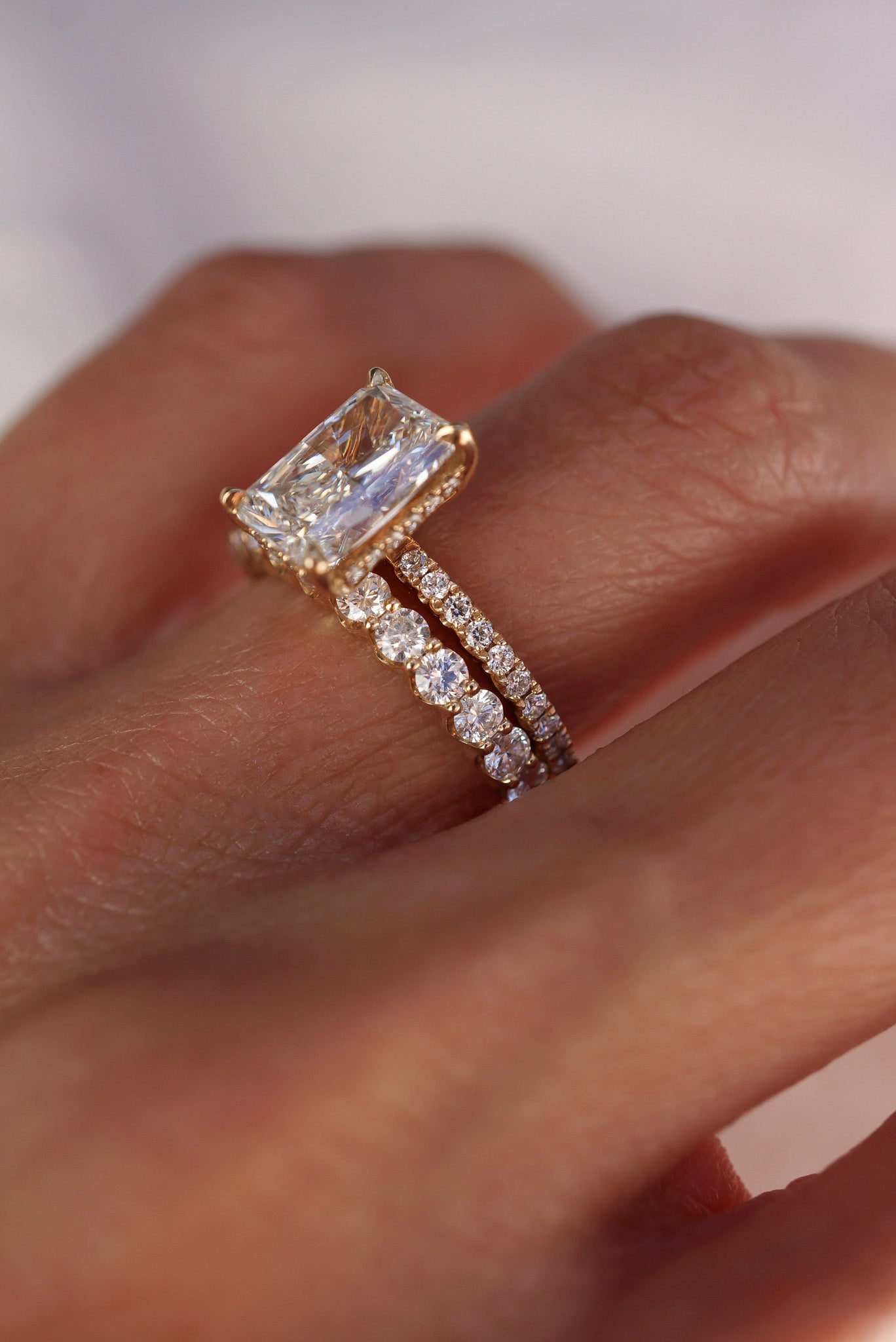 0.37 CT Round Full Eternity Lab Grown Diamond Wedding Band