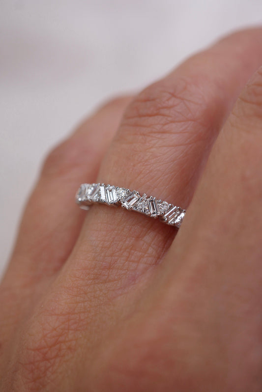 0.37 CT Round Full Eternity Lab Grown Diamond Wedding Band