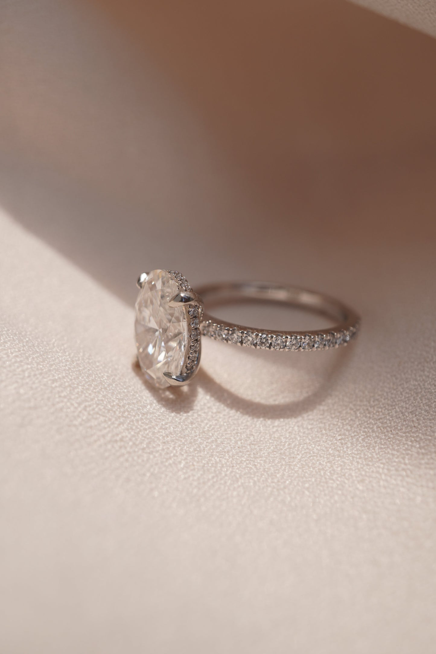 2 CT Round Three Stones Lab Grown Diamond Engagement Ring