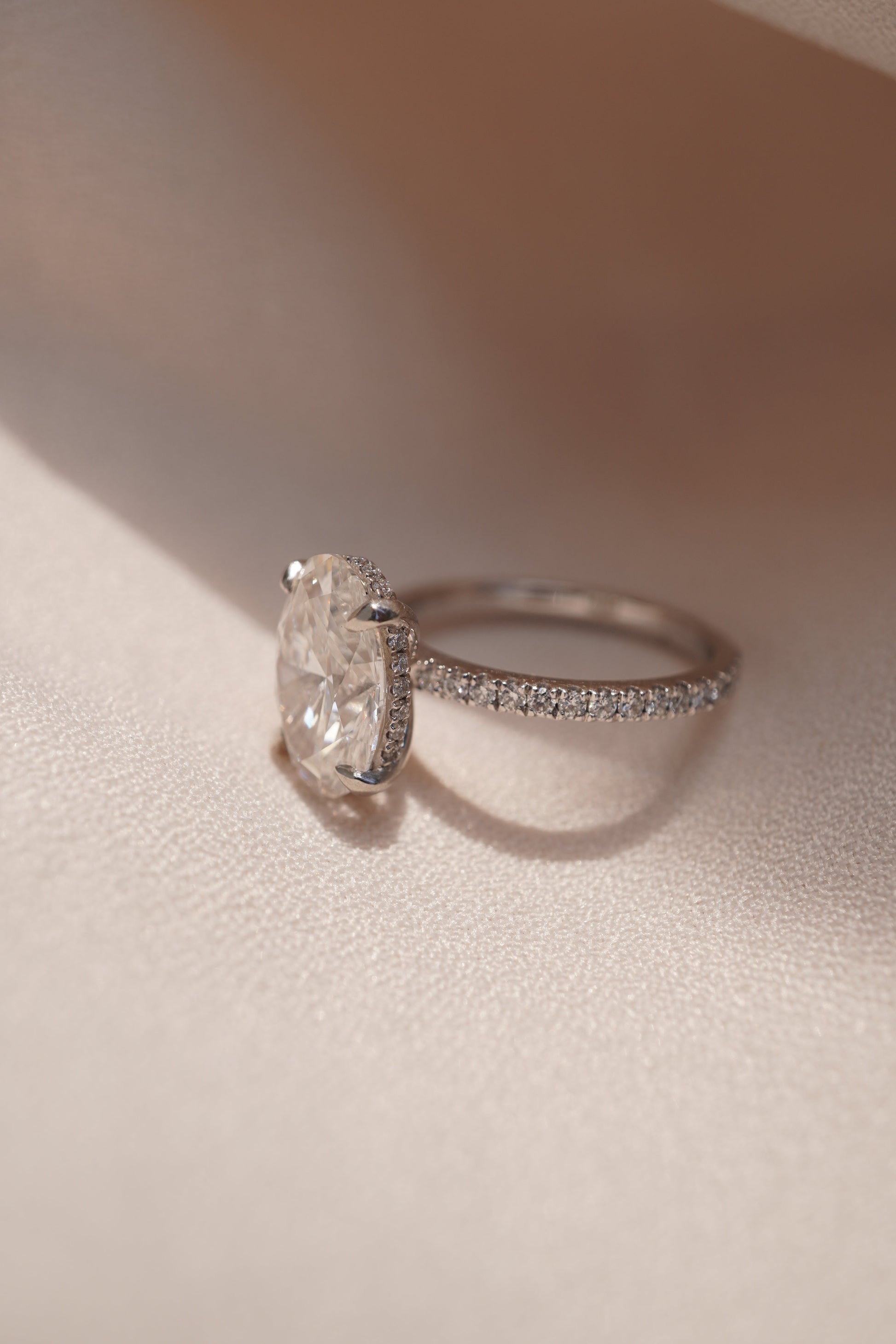 2 CT Round Three Stones Lab Grown Diamond Engagement Ring