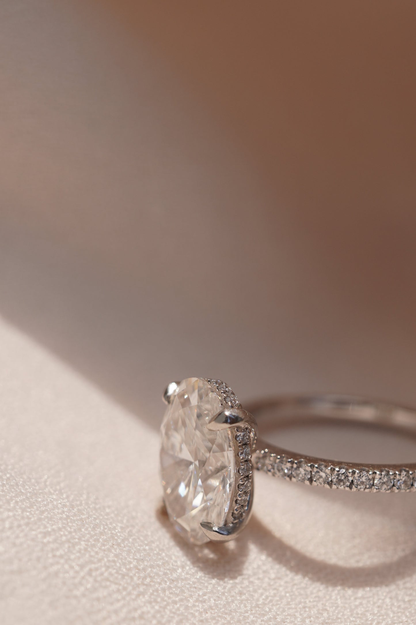 2 CT Round Three Stones Lab Grown Diamond Engagement Ring