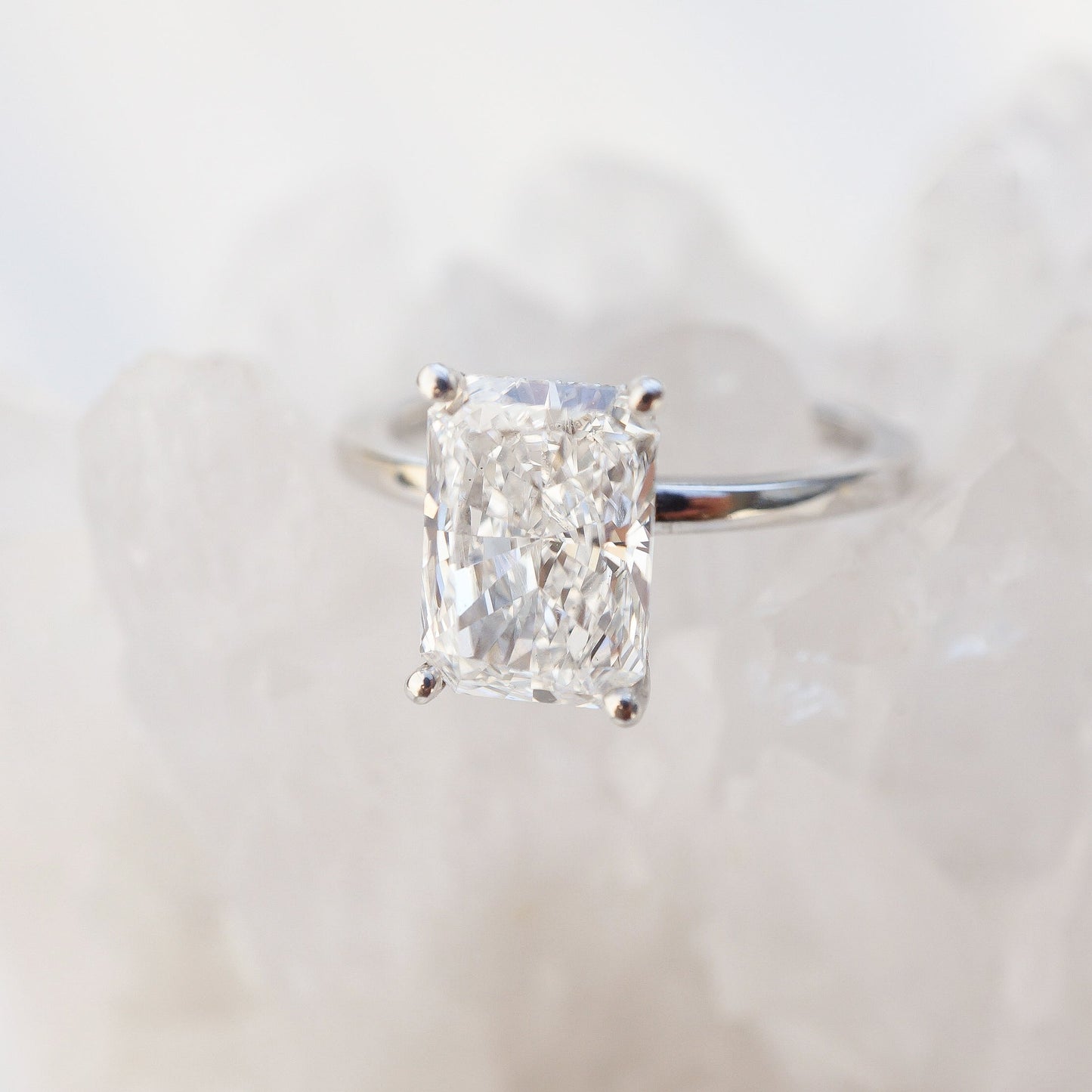 2 CT Round Three Stones Lab Grown Diamond Engagement Ring