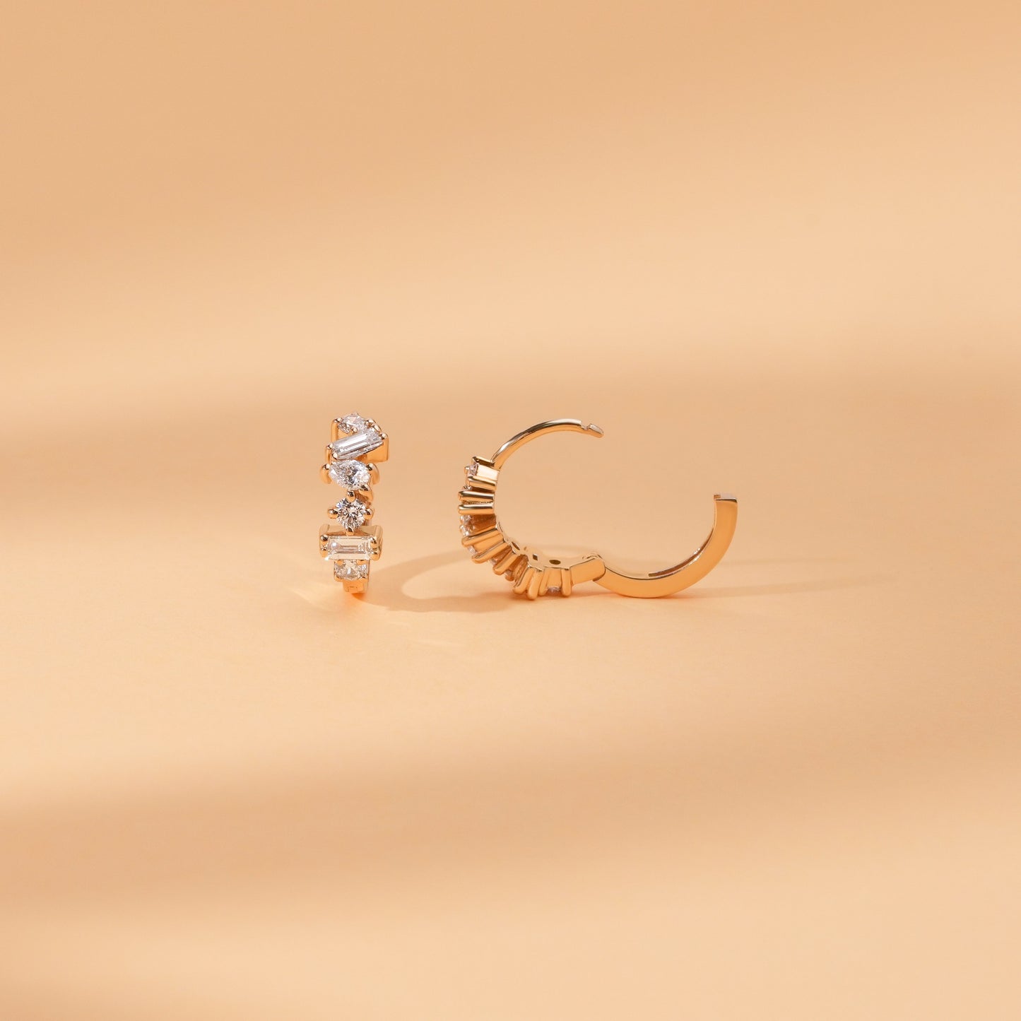 1.0 CT Round Bezel Solitaire Lab Grown Diamond Earrings